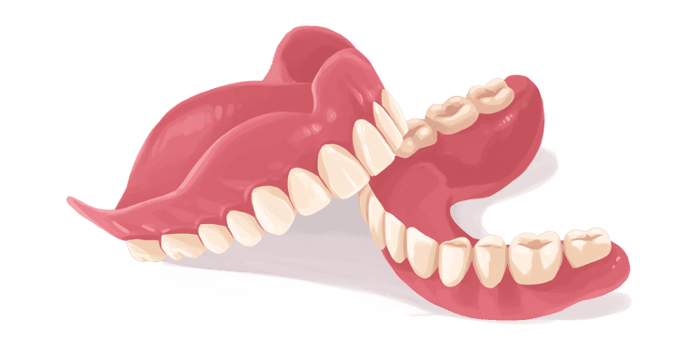full dentures illustration